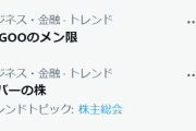 カバー株式会社本日上場　トレンドに「YAGOOのメン限」…それ株主総会や！！