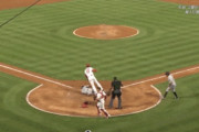 【GIF】大谷、スライディングを受け負傷