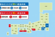 『薄毛のリスクが高い都道府県』 第3位 高知県 第2位 長崎県 第1位は・・・?!