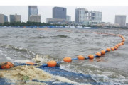 【画像】東京湾、謎の泡が発生