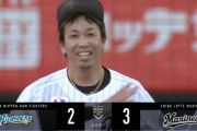 ロッテ優勝マジック３！最終回２点返されるも逃げ切り勝利