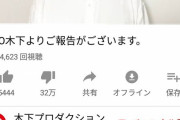 【アンチ大敗北】TKO木下のYouTubeチャンネル、着実に低評価を減らしていく