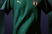 ◆画像◆物議を醸しているイタリア代表異例の緑色ユニフォームがイタリアらしくはないがかっこいいと話題に！