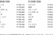 新型のMacBook Airが1199ドルなのに円換算で16万4800円になっている問題