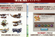 【グラブル】騎空艇機能が本日アップデート！所持しているだけで艇の属攻UPが適用、各属性6種類の炉が統合された「虹の星晶炉」が追加！