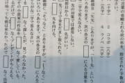 【画像】今年の中学受験の国語の問題がこちら。もちろんお前らは解けるよな？ｗｗｗｗ