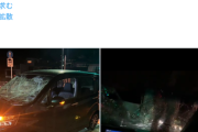 【悲報】イカレたおっさん、突然車のフロントガラスをバキバキに割る。怖過ぎだろ…
