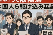 【速報】大阪陥落　同ビザの趣旨を外れた移住目的で中国人らが駆け込みで起業は始めている