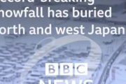 海外「日本では普通だぞ！」 日本の尋常じゃない降雪量に英BBCも衝撃