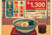 ラーメン(1300円)は←無理やろ
