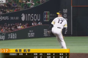 有原航平（ソ）防御率10.29 0勝2敗 13.0回 被打率.433 WHIP1.86