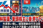 【速報】小林製薬、紅麹で暴落したスキに乗っ取られそうになっている模様「ついに中国系ファンドが筆頭株主に」