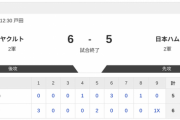 【2軍ヤクルトvs.日本ハム】6-5で負け！