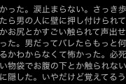 【悲報】ツイ民、男に襲われたことを詳しくツイートしてしまう