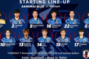 【速報】サッカー日本代表vsベトナム戦のスタメン発表キターー！！ｗｗｗｗｗｗｗｗｗ