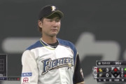 日ハム渡邉、好プレーのあとに捕球ミス　解説の稲田氏も苦言