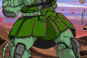 ガンダムのザク描いた