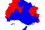 【画像】兵庫県、得票率地図が完成