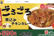 【朗報】松屋のごろごろチキカレーが復活