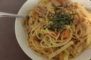 親父がパスタ作ってくれた