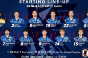 【日本代表】W杯アジア最終予選オマーン戦のスタメン発表！