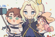 【FGO】自撮りしてるぐだ男＆ヴラドイラスト！！　ハベにゃんも可愛いです！！