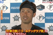 日ハム江越大賀「3割打ってゴールデングラブ賞を獲りたい」