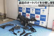 盗難バイクを分解してコンテナに保管した疑いでウガンダ国籍の容疑者を逮捕