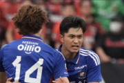 今季の成長示すJ1初ゴールも横浜FMの21歳山根陸「チームが勝たなきゃ何も意味がない」