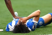 外国人「終わった」三笘薫、W杯絶望か..左太腿裏肉離れで全治2カ月と日本の報道に海外ファン騒然！【海外の反応】