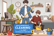 「毎日5分だけ掃除するだけで部屋は清潔に保てます！」ワイ「よーし今日から始めるか！」