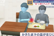 給食の“かき玉汁”の器が左ひじに触れ児童がアレルギー症状　「誤った対応」上越市を提訴
