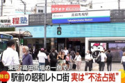 高田馬場の線路沿いの飲食店街、不法占拠だったｗｗｗｗｗｗｗｗ