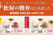 【画像】松屋さん、とても安い朝定食を発売する