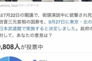【超画像】安倍晋三の国葬、69%が反対