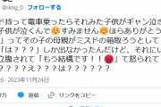 電車の母親「子供が泣くんでスミマセン。ミスドをちと失敬（泥棒）」