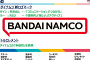 【悲報】バンダイナムコの新しい企業ロゴ、値札シールにしか見えない…