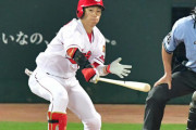 【広島】西川龍馬　打率.306　出塁率.347　15本塁打