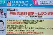 元ロッテ西岡「大谷選手にとって1番打者は2番打者に比べメンタル的にラクなのではないか」
