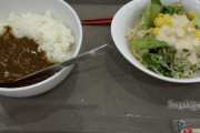 【画像】カレーサラダセット290円←安すぎワロタｗｗｗｗｗｗ