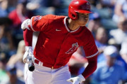 【MLB】大谷、今季1号の初球先頭打者本塁打