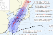 台風11号、6日未明に韓国南岸に上陸……過去最大勢力での上陸に当局は「深刻」な警報を発令