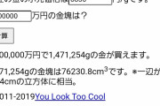 (ヽ´ん`)「ゴールドを地下に1トン半の金庫に入れて埋めた」