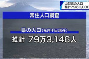 【人口推計】日本人さん、前年より83万人減少