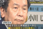 共闘は一因であって原因の根本では無い！立憲抜けた細野は圧勝してる　～　【速報】 立憲民主党内 「敗因は共産党」 との意見が大勢　議席110→96　比例 62→39へ激減