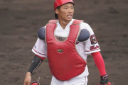 【悲報】中村奨成、背番号「22」から「96」に…