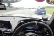 カーブで突然ブレーキが効かなくなったAMG GTの運転手カメラ(((ﾟДﾟ)))