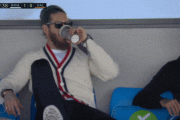 【GIF】コーヒーを普通に飲むセルヒオラモス…怖すぎるｗｗｗｗｗｗｗ