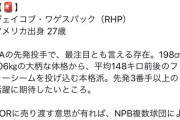 助っ人外国人に自信ニキ「ワゲスパックがNPBと契約か。クイックができないから日ハムだな」