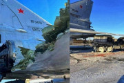 ロシア空軍戦略爆撃機拠点のディアギレボ飛行場で損傷したTu-22M3の画像！